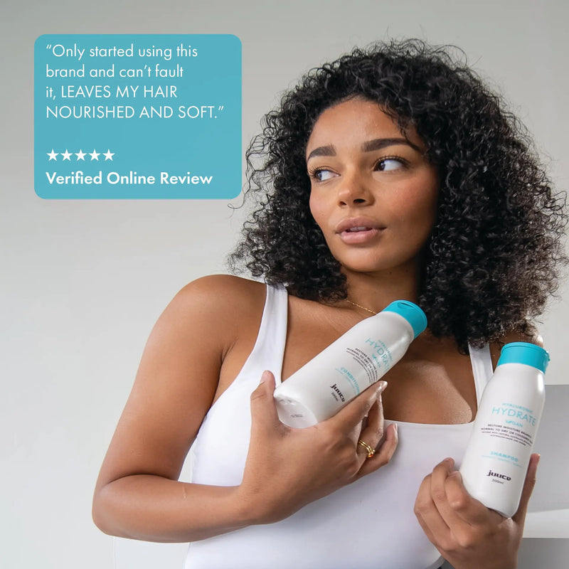 Load image into Gallery viewer, Juuce Hyaluronic Hydrate Shampoo &amp; Conditioner 300ml Duo
