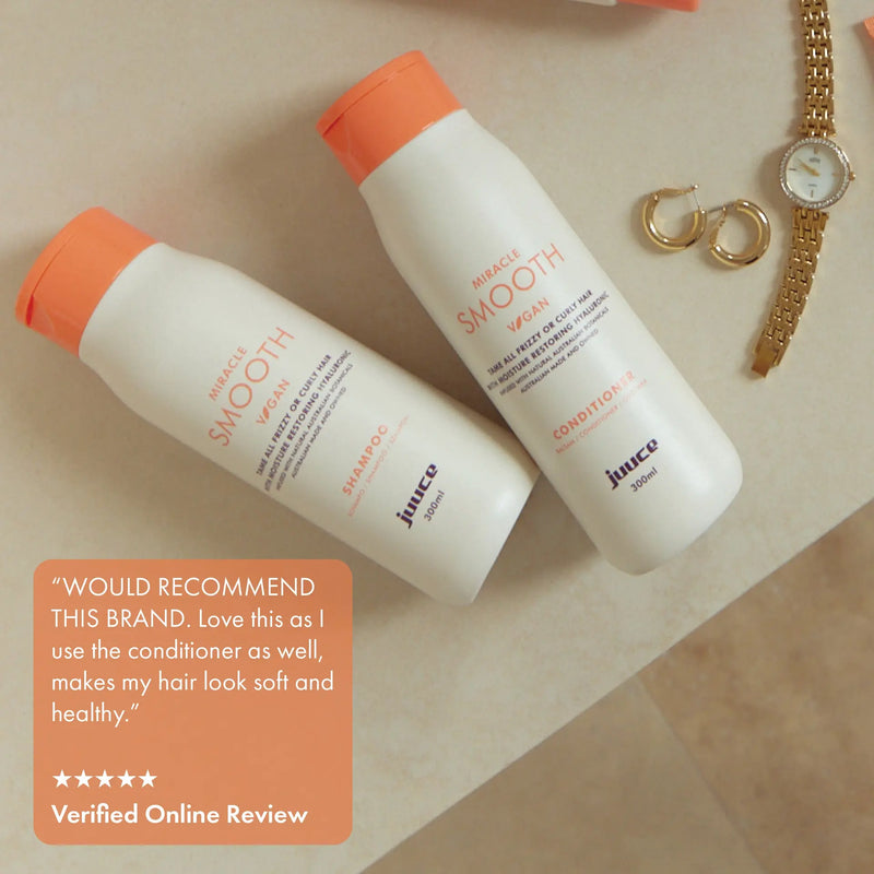 Load image into Gallery viewer, Juuce Miracle Smooth Shampoo &amp; Conditioner 300ml Duo
