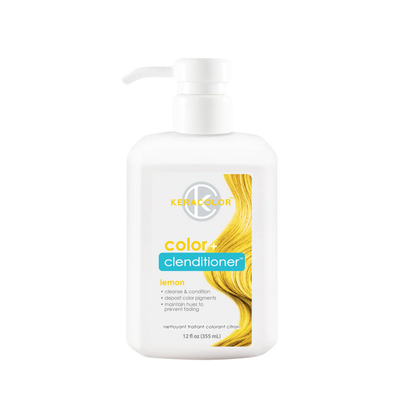 Load image into Gallery viewer, Keracolor Color Clenditioner Colour Lemon 355ml
