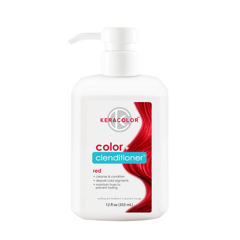 Load image into Gallery viewer, Keracolor Color Clenditioner Colour Red 355ml
