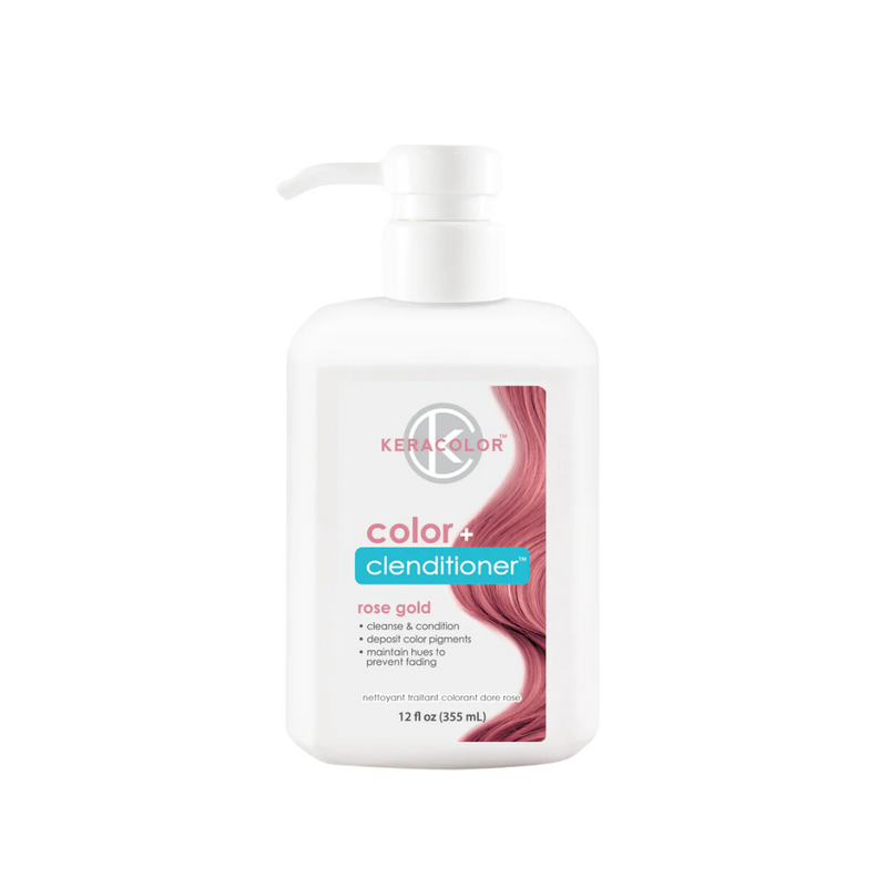 Load image into Gallery viewer, Keracolor Color Clenditioner Colour Rose Gold 355ml

