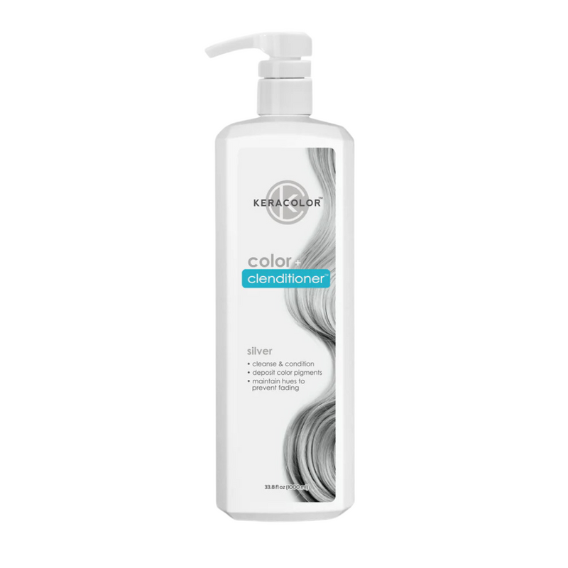 Load image into Gallery viewer, Keracolor Color Clenditioner Colour Silver 1 Litre
