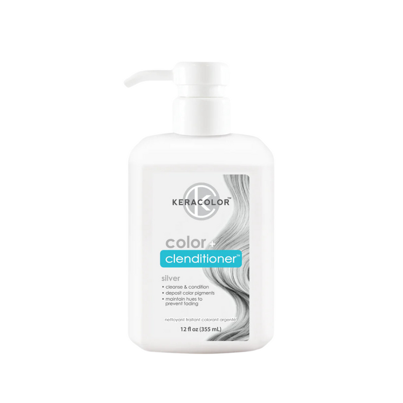 Load image into Gallery viewer, Keracolor Color Clenditioner Colour Silver 355ml
