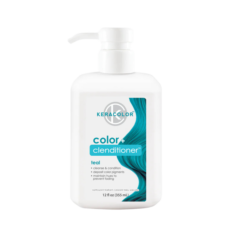 Load image into Gallery viewer, Keracolor Color Clenditioner Colour Teal 355ml
