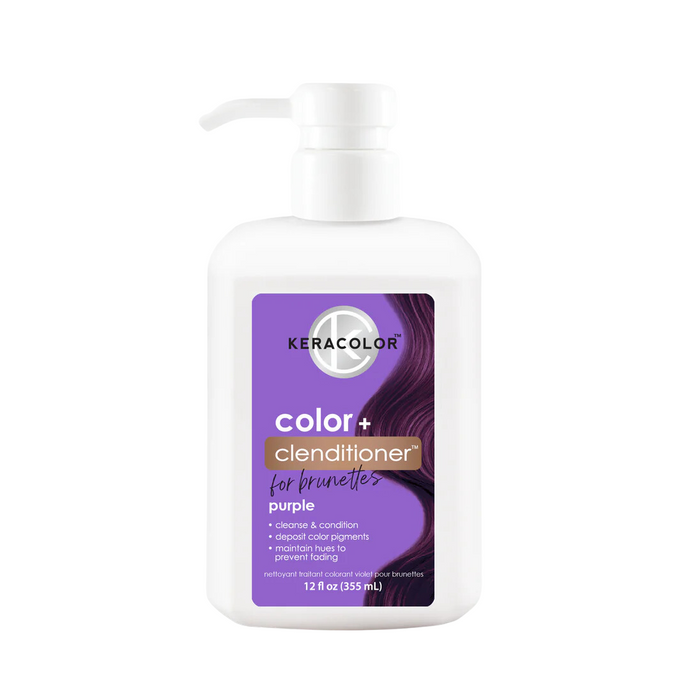 Keracolor Color Clenditioner For Brunettes + Purple  355ml