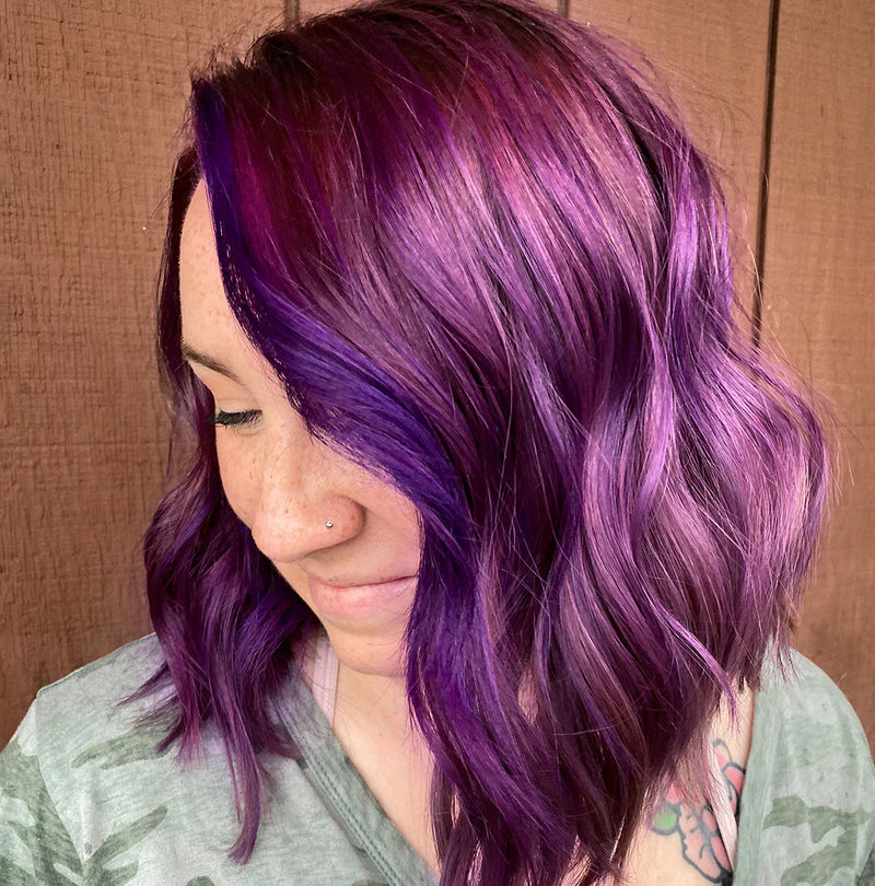 Load image into Gallery viewer, Keracolor Color Clenditioner For Brunettes + Purple  355ml
