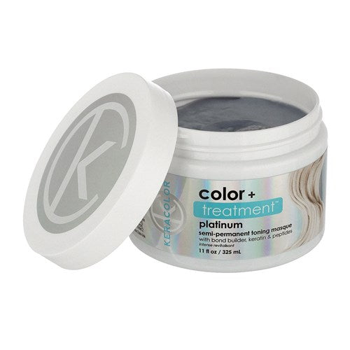 Load image into Gallery viewer, Keracolor Color Treatment Semi-Permanent Color Masque Platinum 325ml
