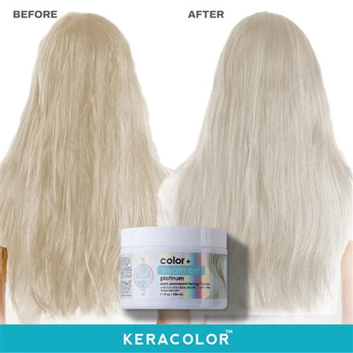 Load image into Gallery viewer, Keracolor Color Treatment Semi-Permanent Color Masque Platinum 325ml
