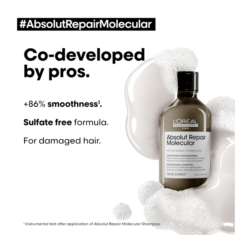 Load image into Gallery viewer, L&#39;Oreal Professionnel Serie Expert Absolut Repair Molecular Shampoo 300ml
