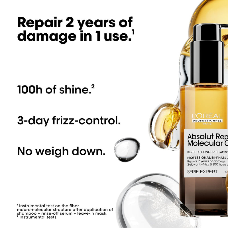 Load image into Gallery viewer, L&#39;oreal Professionnel Absolut Repair Molecular Oil 90ml
