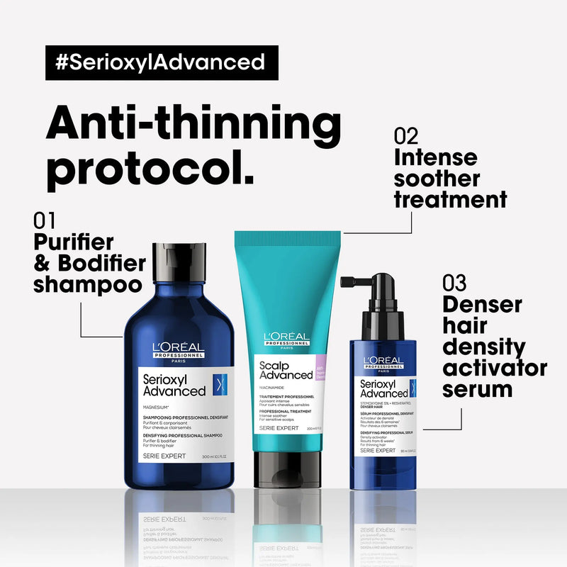 Load image into Gallery viewer, L&#39;oreal Professionnel Serioxyl Advanced Denser Hair Everyday Scalp Treatment Serum 90ml
