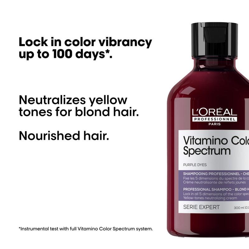 Load image into Gallery viewer, L&#39;oreal Professionnel Vitamino Color Spectrum Purple Shampoo 300ml
