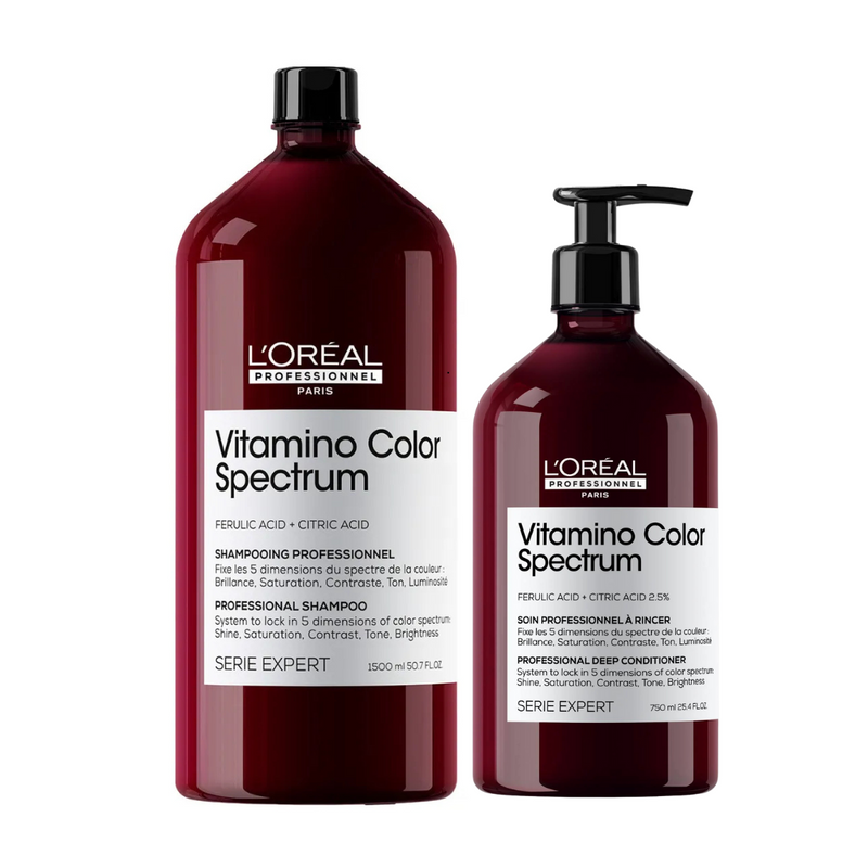 Load image into Gallery viewer, L'oreal Professionnel Vitamino Color Spectrum Shampoo &amp; Conditioner Supersize Duo
