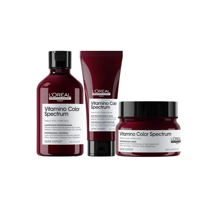 L'oreal Professionnel Vitamino Color Spectrum Shampoo, Conditioner and Mask Trio
