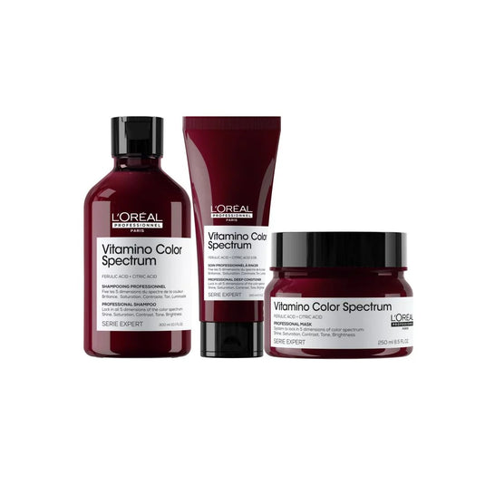 L'oreal Professionnel Vitamino Color Spectrum Shampoo, Conditioner and Mask Trio