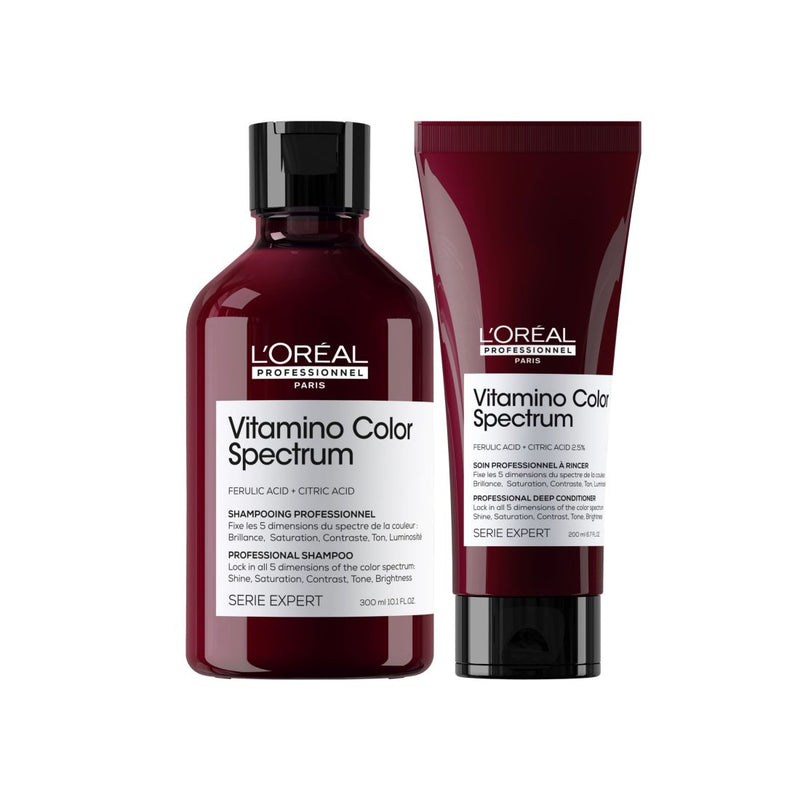 Load image into Gallery viewer, L&#39;oreal Professionnel Vitamino Color Spectrum Shampoo &amp; Conditioner 300ml Duo
