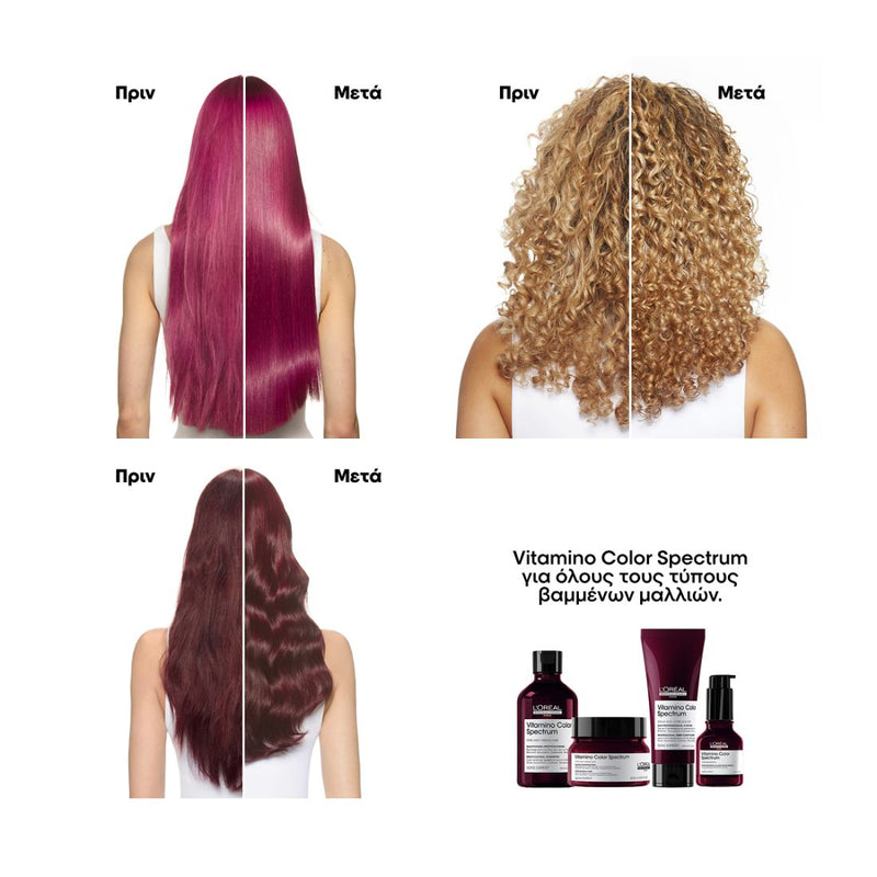 Load image into Gallery viewer, L&#39;oreal Professionnel Vitamino Color Spectrum Shampoo, Conditioner and Mask Trio

