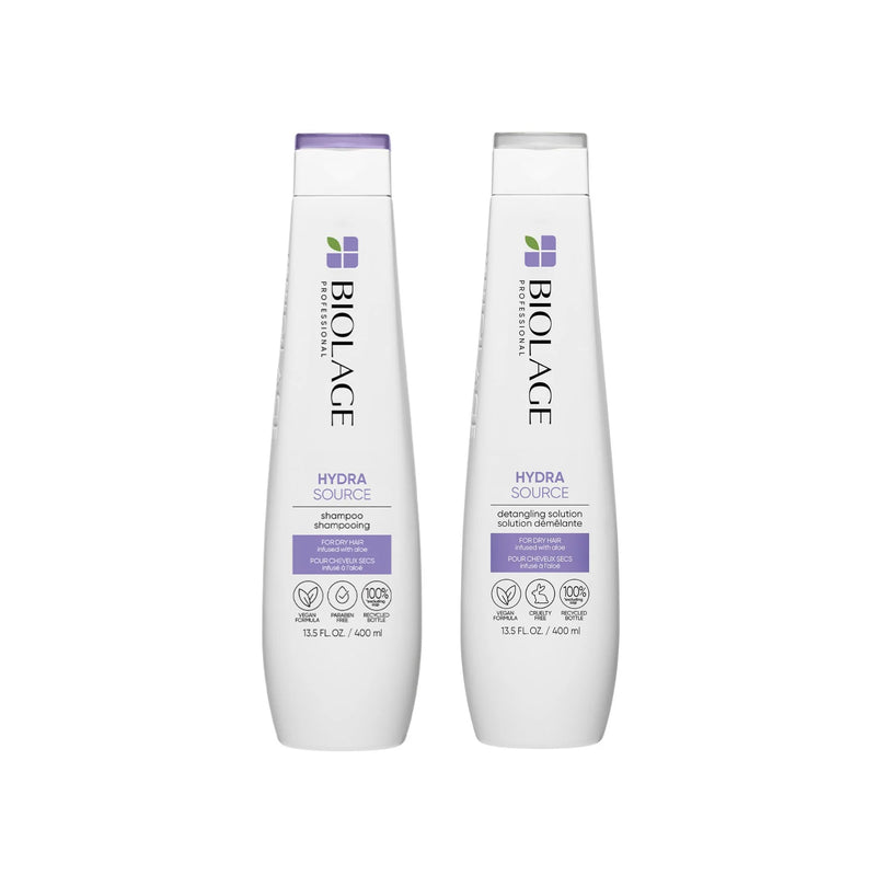 Load image into Gallery viewer, Matrix Biolage Hydra Source For Dry Hair Shampoo &amp; Conditioner 400ml Gift Pack
