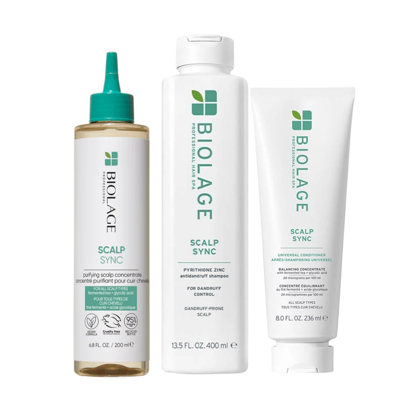 Load image into Gallery viewer, Matrix Biolage Scalp Sync Dandruff Prone Scalp Care Trio Bundle
