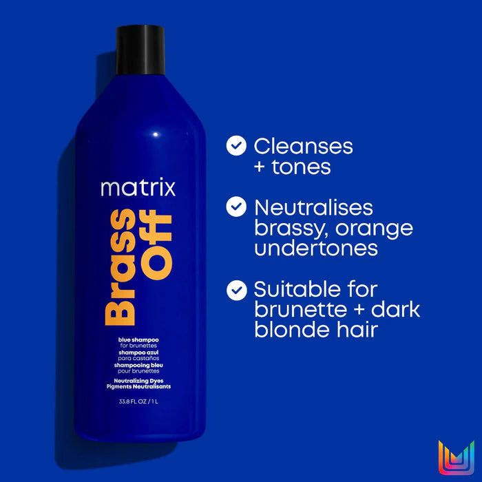 Load image into Gallery viewer, Matrix Total Results Brass Off Blue Toning Shampoo 1 Litre
