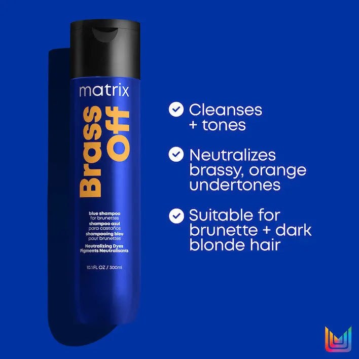 Load image into Gallery viewer, Matrix Total Results Brass Off Blue Toning Shampoo 300ml

