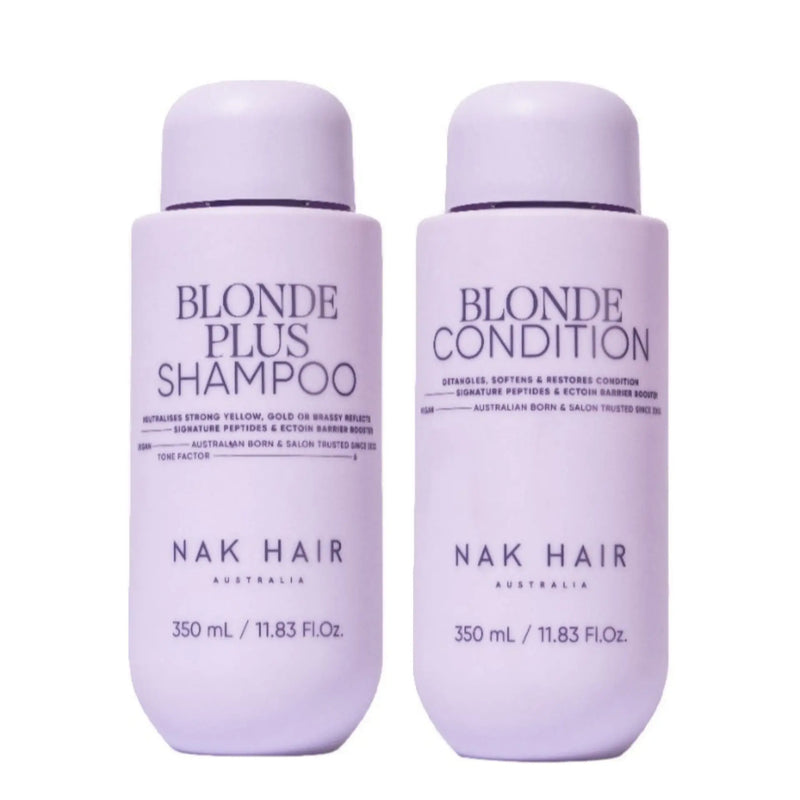 Load image into Gallery viewer, Nak Signature Blonde Plus Shampoo &amp; Conditioner Duo
