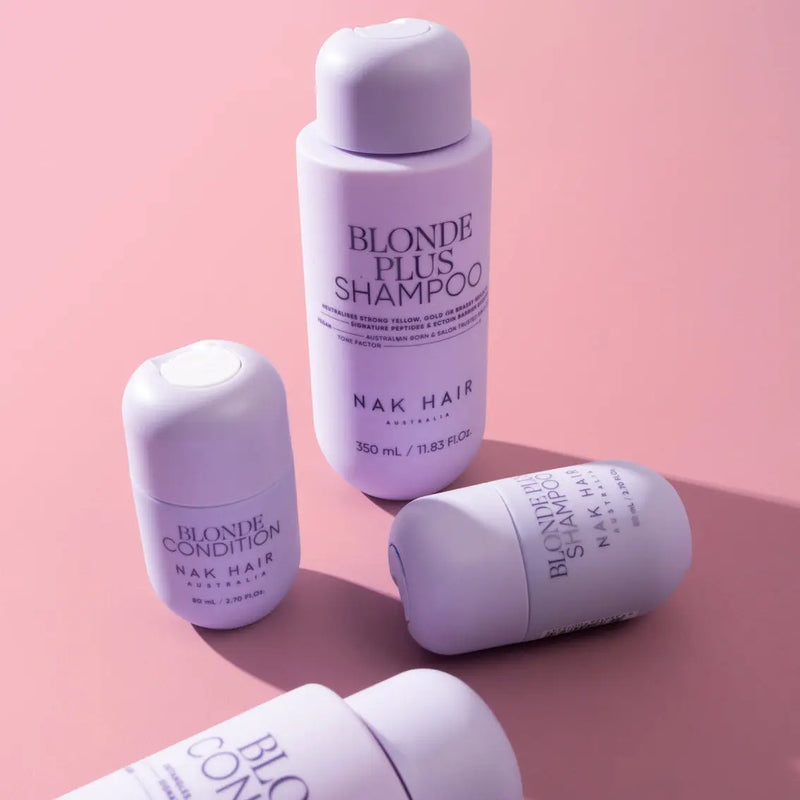 Load image into Gallery viewer, Nak Signature Blonde Plus Shampoo &amp; Conditioner Duo
