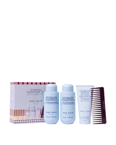NAK Hair Signature Holiday Hydrate Trio Gift Pack
