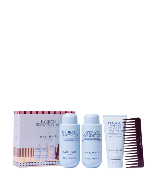 NAK Hair Signature Holiday Hydrate Trio Gift Pack