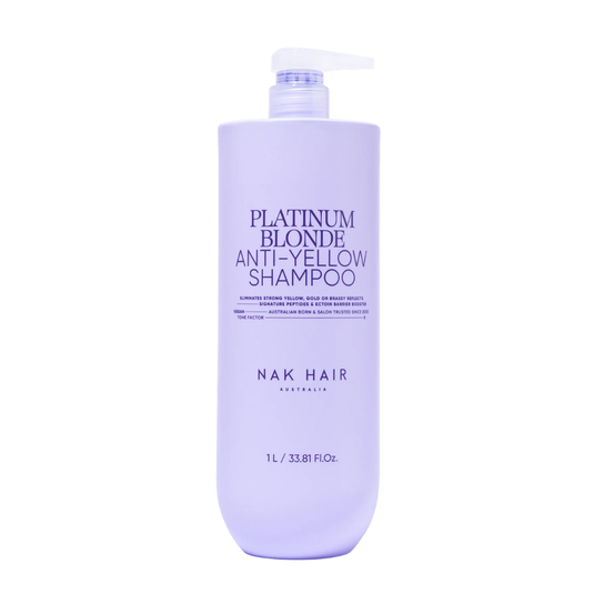 NAK Signature Platinum Blonde Anti-Yellow Shampoo 1 Litre