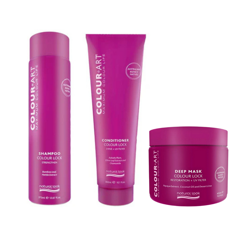 Load image into Gallery viewer, Natural Look Colour Art Shampoo, Conditioner &amp; Deep Mask Trio
