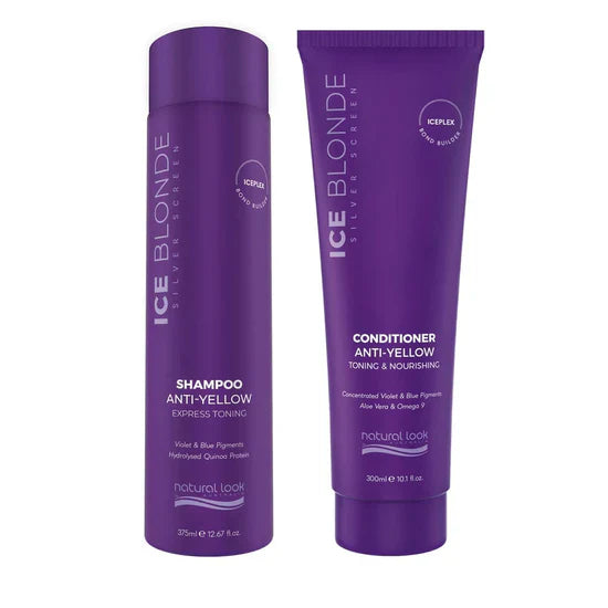 Load image into Gallery viewer, Natural Look Silver Screen Ice Blonde Shampoo &amp; Conditioner Duo
