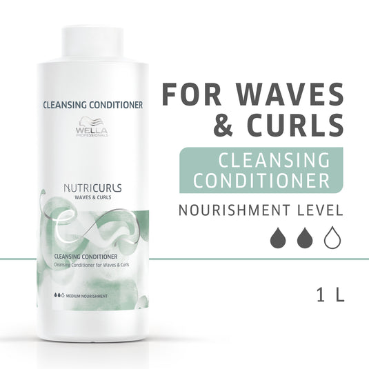 Wella Nutricurls Curl Cleansing Conditioner For Waves & Curls 1 Litre