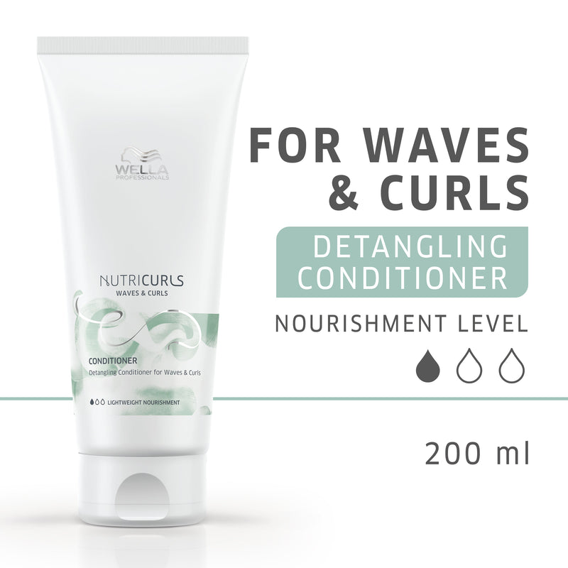Load image into Gallery viewer, Wella Nutricurls Detangling Conditioner For Waves &amp; Curls 200ml
