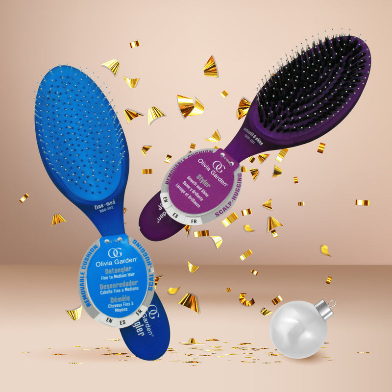 Load image into Gallery viewer, Olivia Garden Smooth &amp; Shine Styler &amp; Detangler Duo - Beautopia Hair &amp; Beauty
