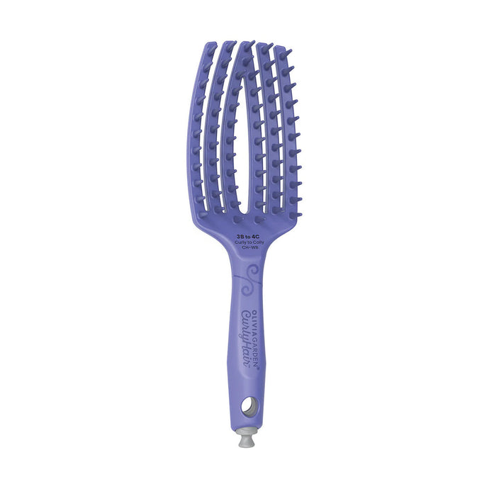 Olivia Garden Curly Hair Wide Bristle Brush Purple