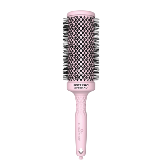 Olivia Garden Heat Pro Speed XL + Boar Combo Pastel Pink Bundle