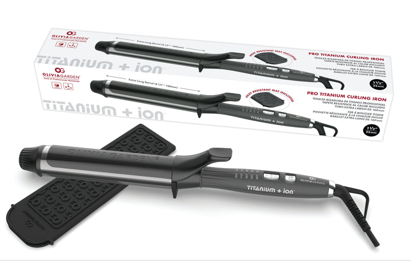 Load image into Gallery viewer, Olivia Garden Professional Titanium + Ion Curling Iron 32mm
