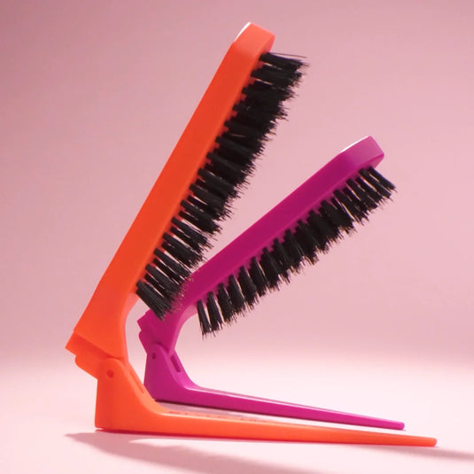 Olivia Garden Style Up Neon Teasing Brush Duo – Pink & Orange