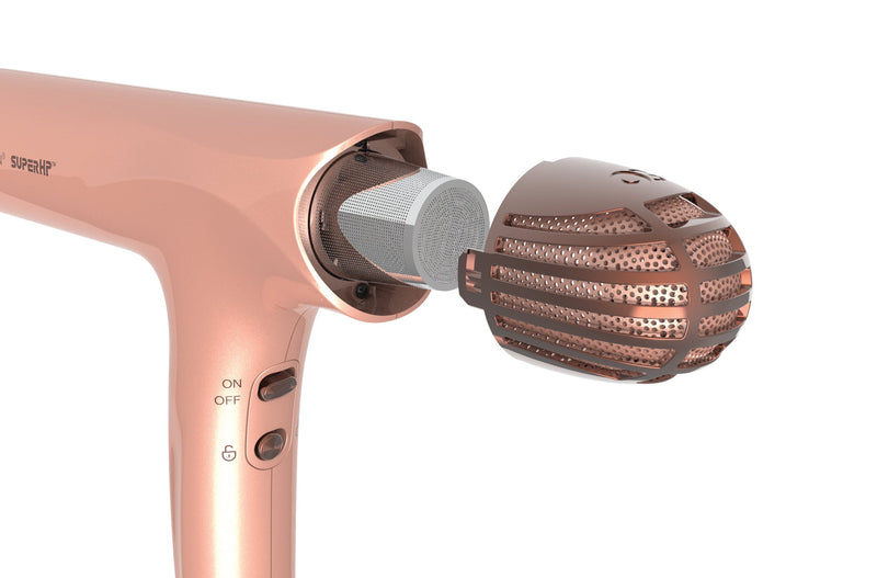 Load image into Gallery viewer, Olivia Garden SuperHP™ High Performance Professional Hair Dryer Rose Gold
