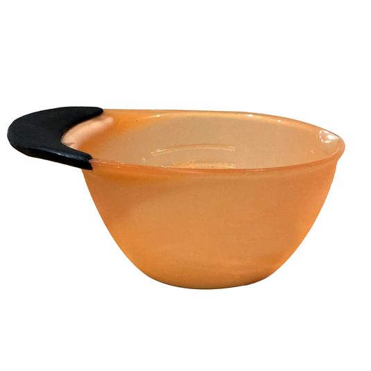 Orange Tint Bowl with Grip Handle