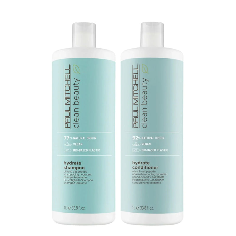 Load image into Gallery viewer, Paul Mitchell Clean Beauty Hydrate Shampoo &amp; Conditioner 1 Litre Duo
