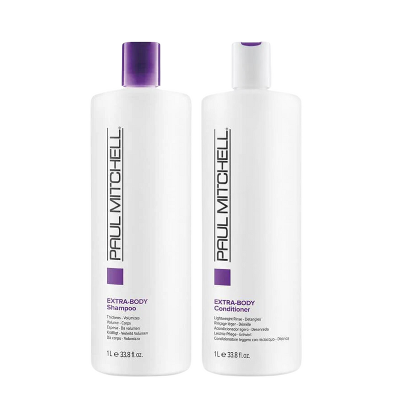 Load image into Gallery viewer, Paul Mitchell Extra-Body Shampoo &amp; Conditioner 1 Litre Duo
