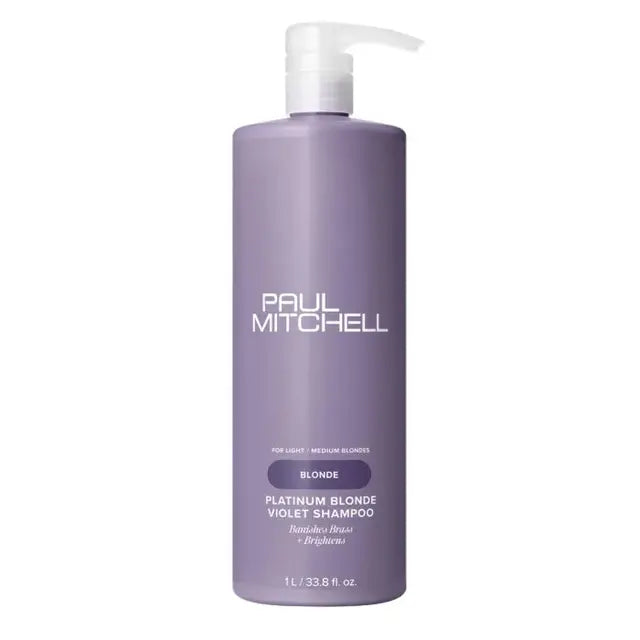 Load image into Gallery viewer, Paul Mitchell Platinum Blonde Violet Shampoo 1L

