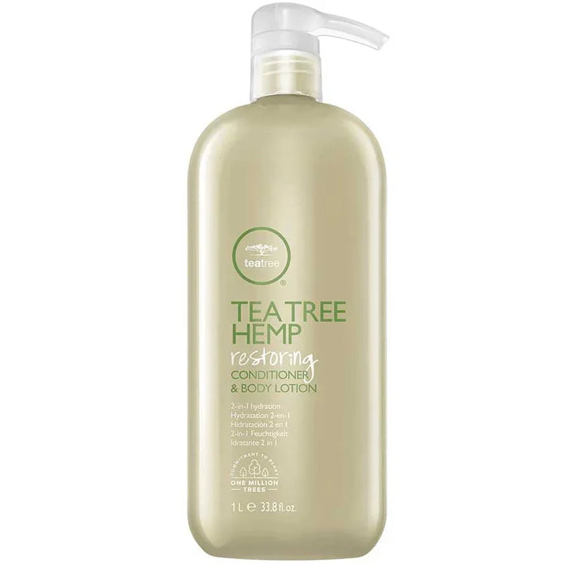 Load image into Gallery viewer, Paul Mitchell Tea Tree Hemp Restoring Conditioner + Body Lotion 1 Litre
