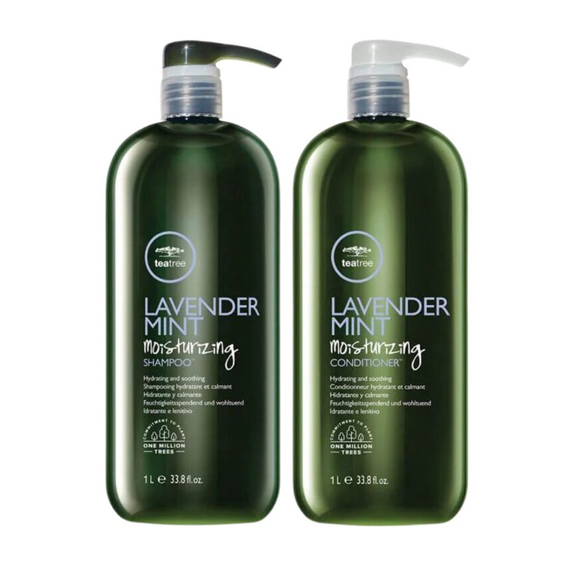 Load image into Gallery viewer, Paul Mitchell Tea Tree Lavender Mint Moisturizing Shampoo &amp; Conditioner 1 Litre Duo
