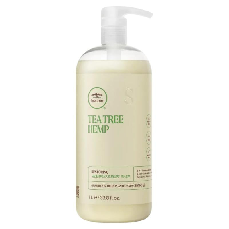 Load image into Gallery viewer, Paul Mitchell Tea Tree Hemp Restoring Shampoo + Body Wash 1 Litre
