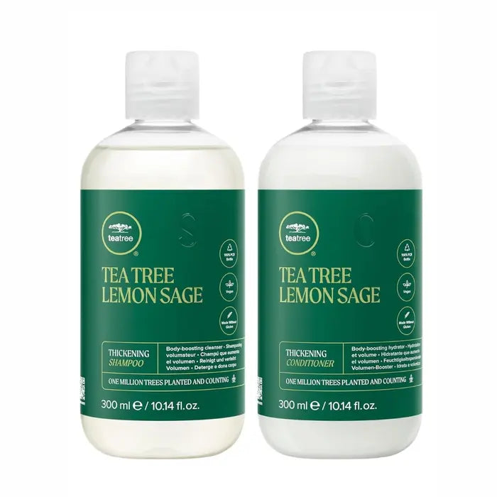 Load image into Gallery viewer, Paul Mitchell Tea Tree Lemon Sage Thickening Shampoo &amp; Conditioner 300ml

