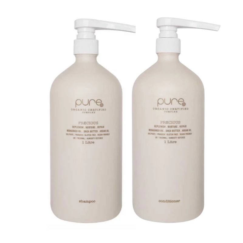Load image into Gallery viewer, Pure Precious Shampoo &amp; Conditioner 1 Litre Duo
