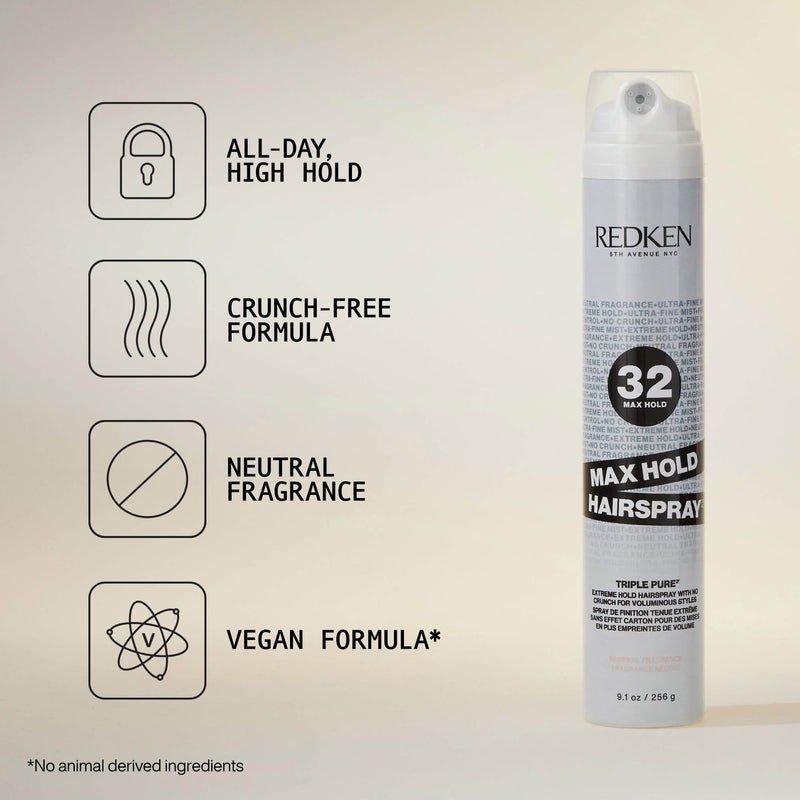 Load image into Gallery viewer, Redken Triple Pure 32 Maximum Hold Hairspray 256g
